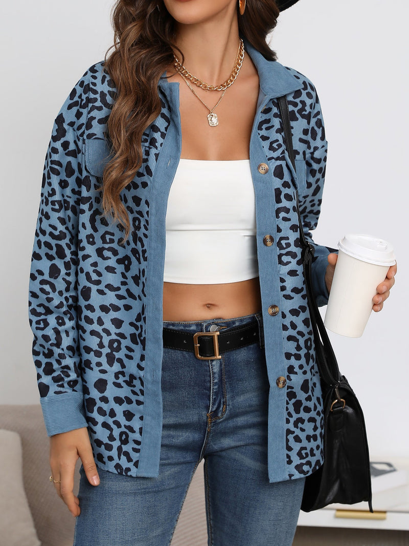 Camilla Herfst Jas | Comfortabele oversized jas met luipaard print