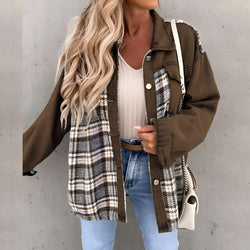 Mika Geruite jas | Trendy oversized geruite jas voor dames