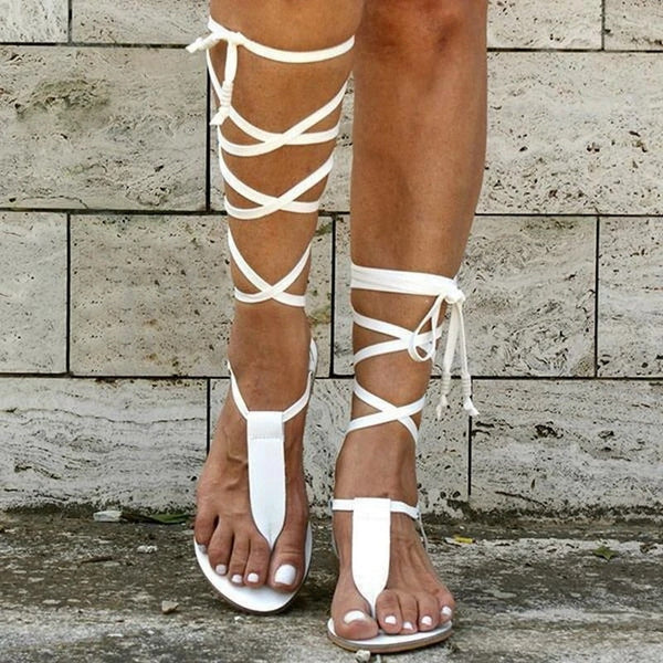 Celine Greek Sandals | Trendy geweven gladiator sandalen voor dames