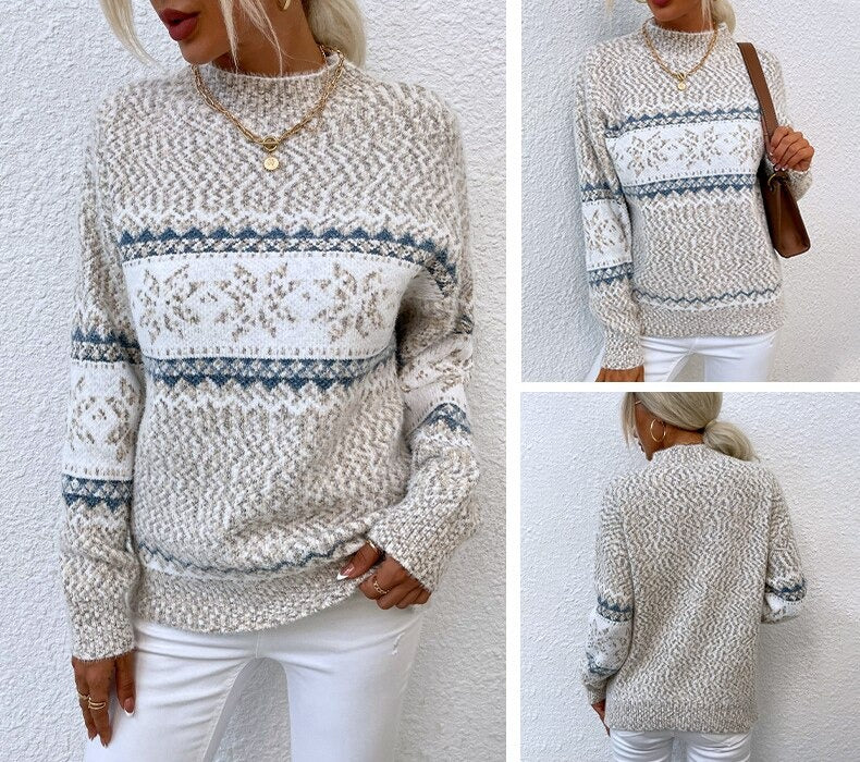 Camilla Snow Sweater | Elegante warme winter trui voor de feestdagen