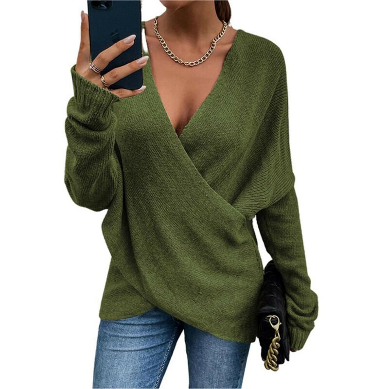 Merel Sweater | Elegante zachte V-hals trui voor vrouwen