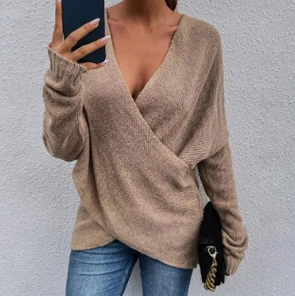 Merel Sweater | Elegante zachte V-hals trui voor vrouwen