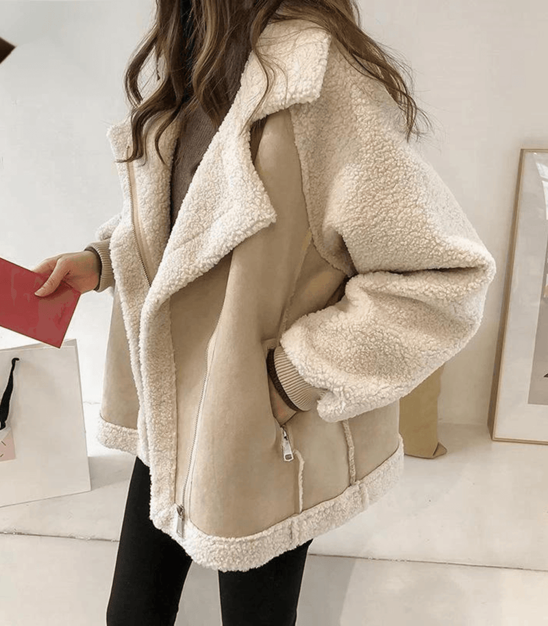 Lammy jacket | Jas met winter lamsvacht voor vrouwen