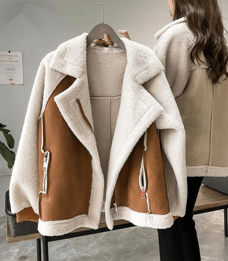 Lammy jacket | Jas met winter lamsvacht voor vrouwen