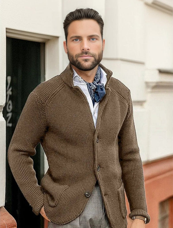 Luca Belloni Cardigan | Klassieke luxueuze gebreid vest voor mannen